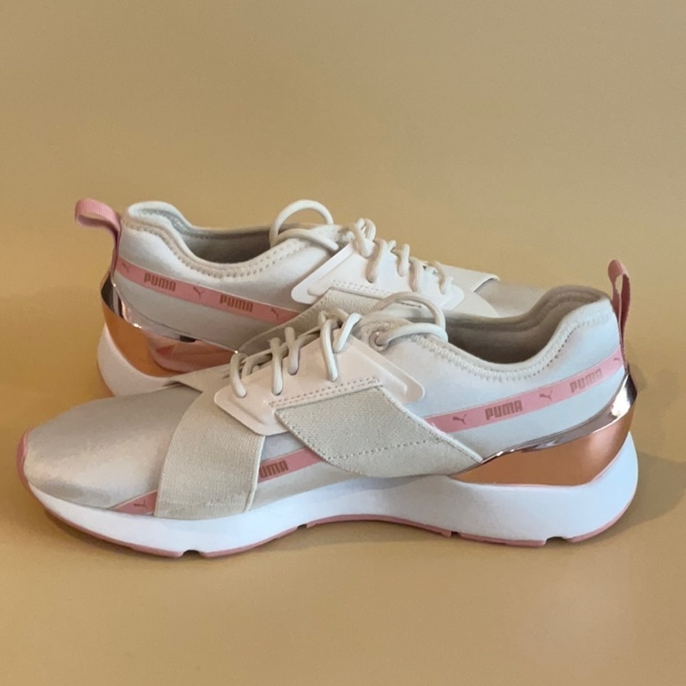 PUMA Muse X-2 Metallic Pastel Parchment Rose Gold - Picture 2 of 8